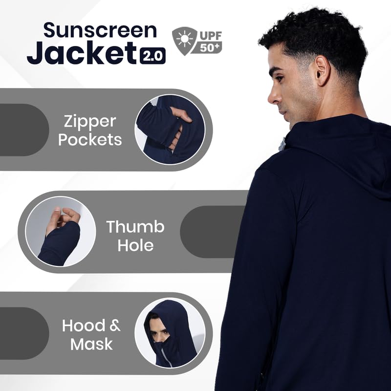 BLUE TYGA™ Sunscreen Jacket 2.0 – Advanced Sun & Pollution Defense