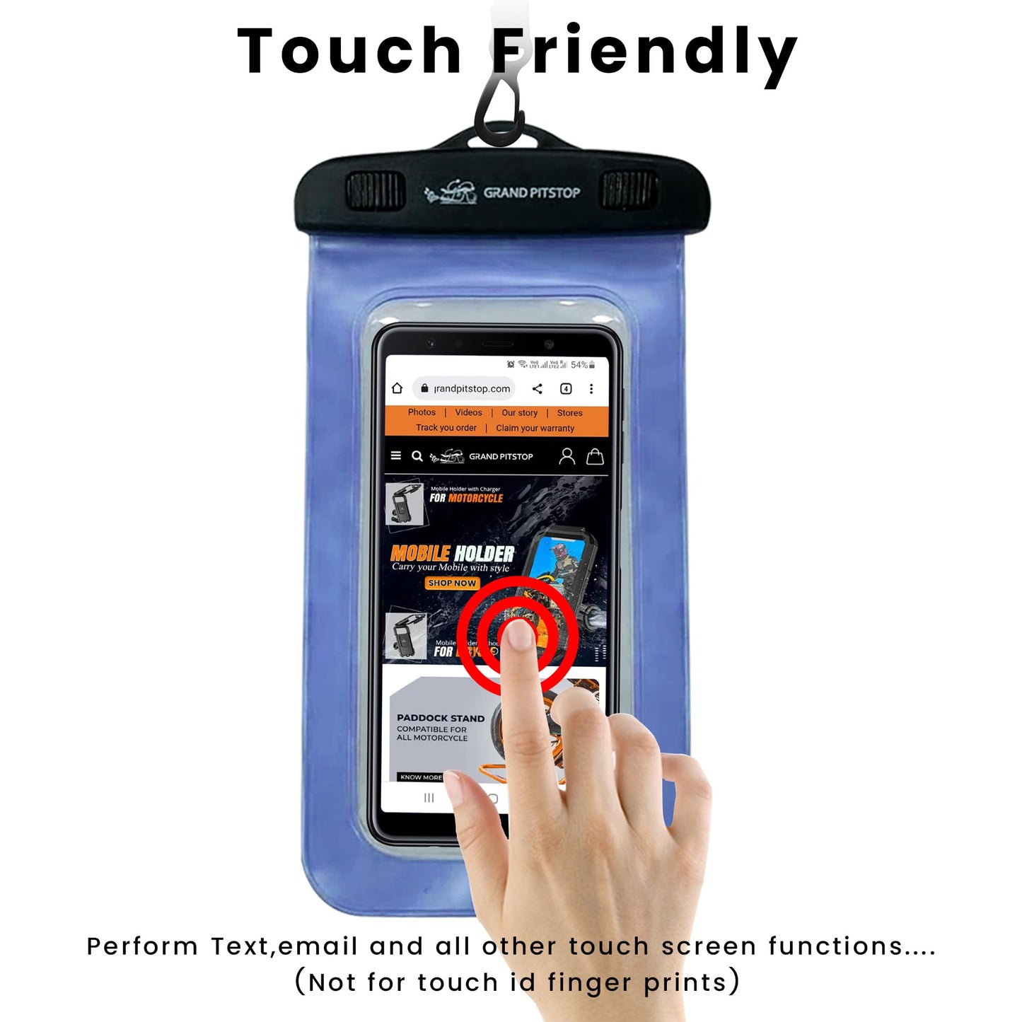 GRAND PITSTOP™ Jaw Grip Mobile Holder – Secure Navigation