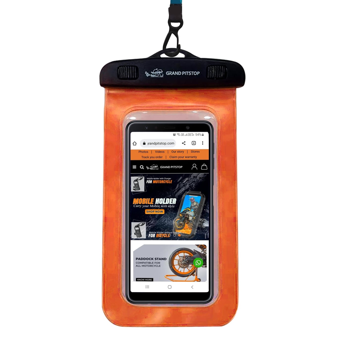 GRAND PITSTOP™ Jaw Grip Mobile Holder – Secure Navigation