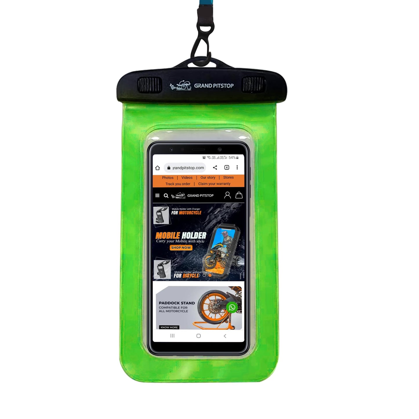 GRAND PITSTOP™ Jaw Grip Mobile Holder – Secure Navigation