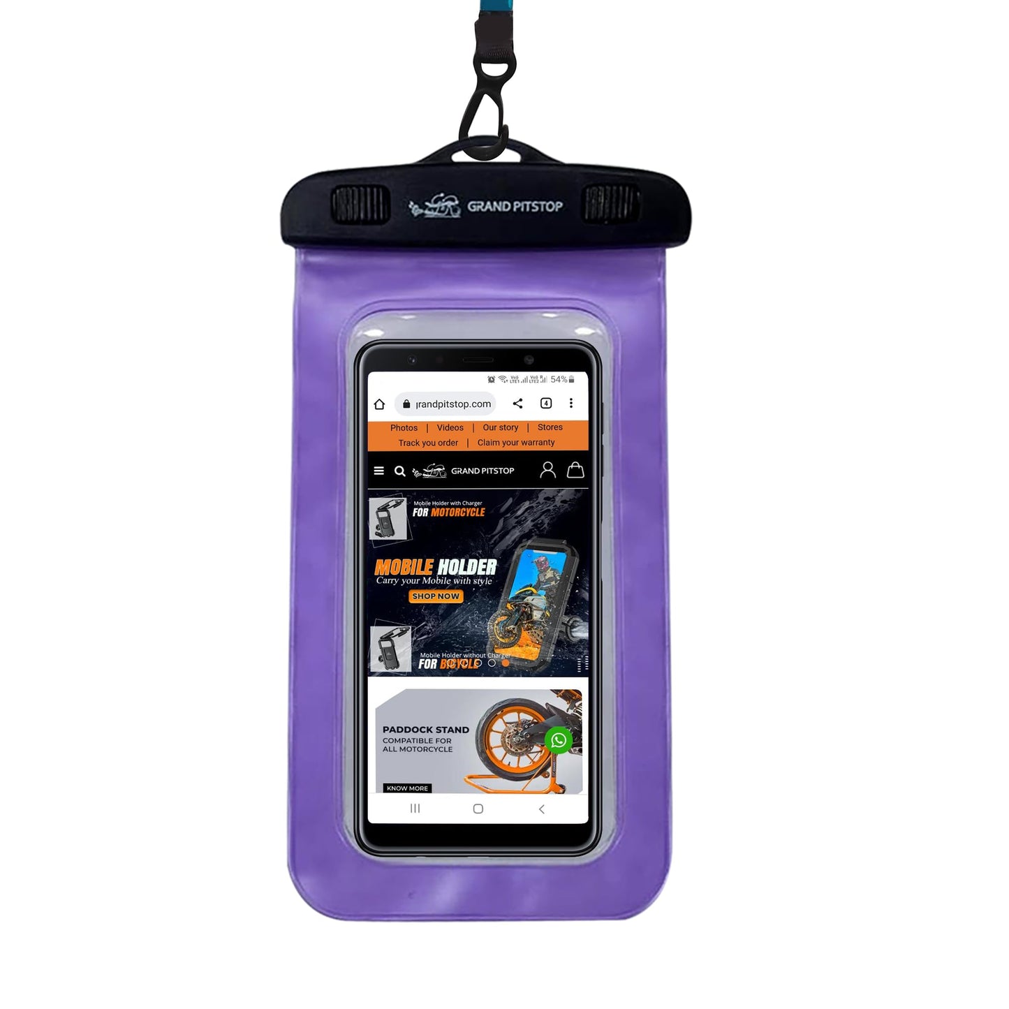GRAND PITSTOP™ Jaw Grip Mobile Holder – Secure Navigation