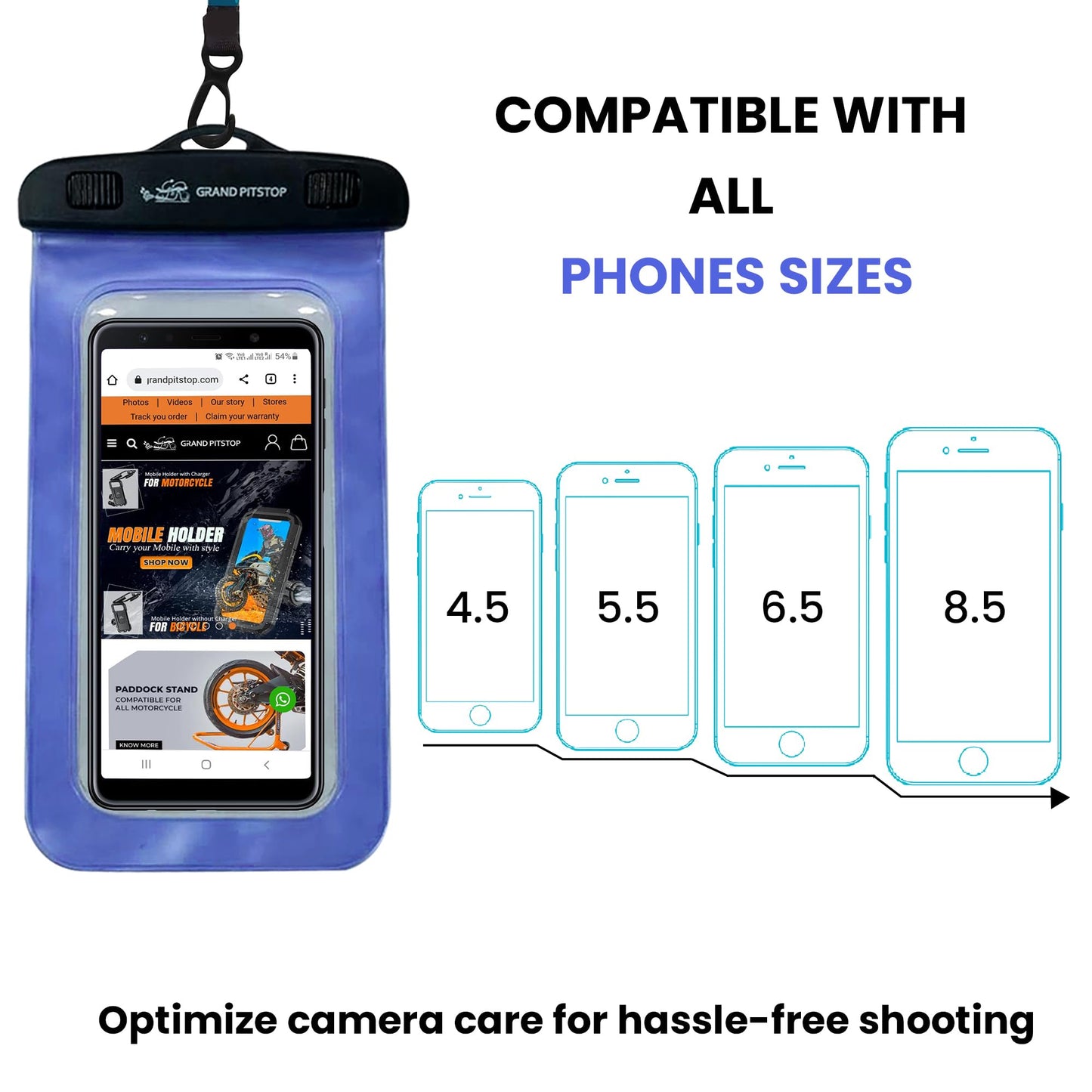 GRAND PITSTOP™ Jaw Grip Mobile Holder – Secure Navigation