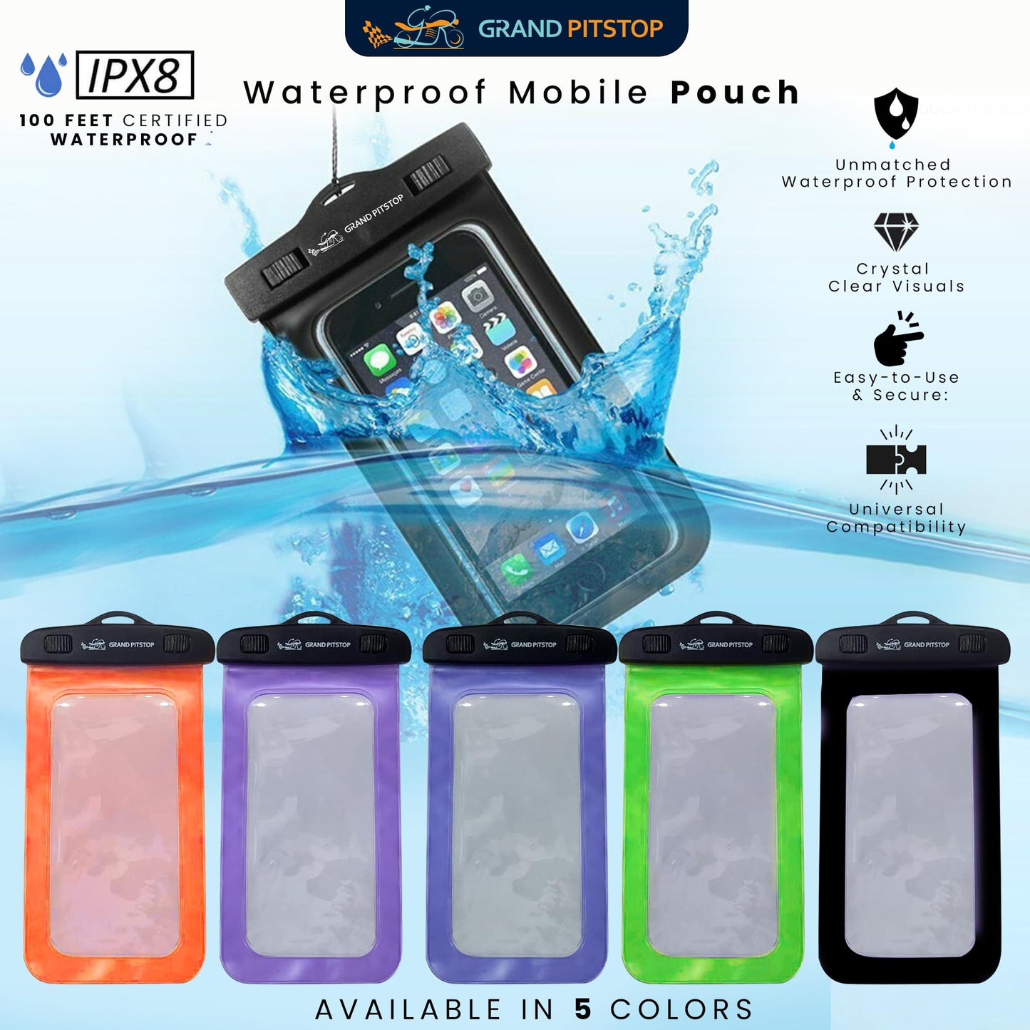 GRAND PITSTOP™ Jaw Grip Mobile Holder – Secure Navigation