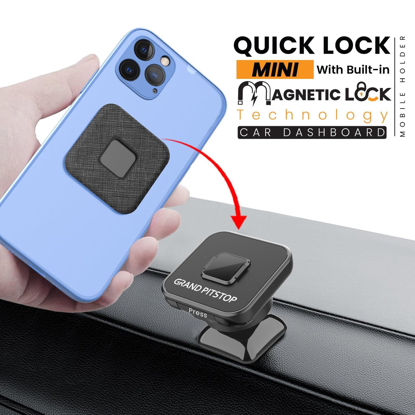 GRAND PITSTOP™ Jaw Grip Mobile Holder – Secure Navigation