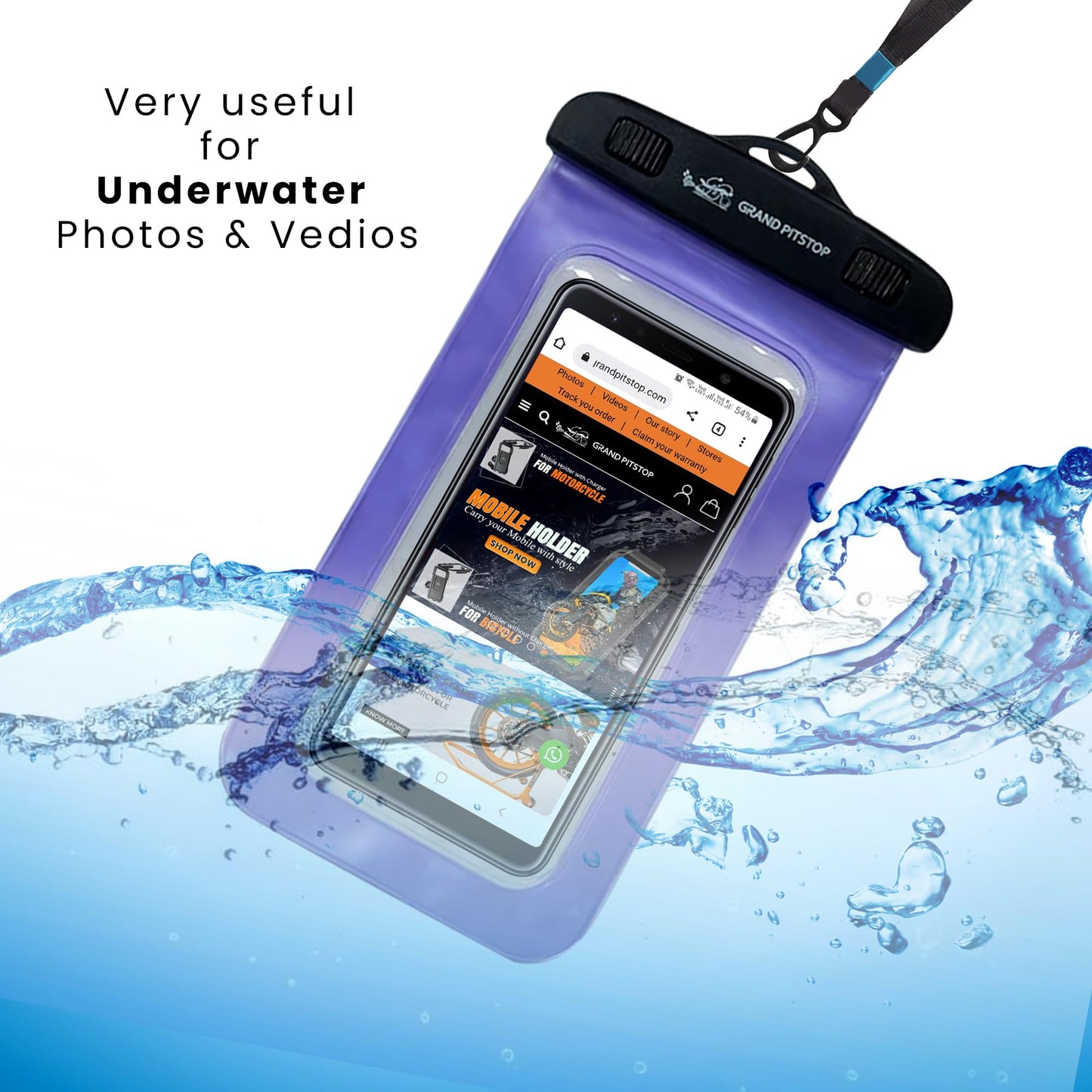 GRAND PITSTOP™ Jaw Grip Mobile Holder – Secure Navigation