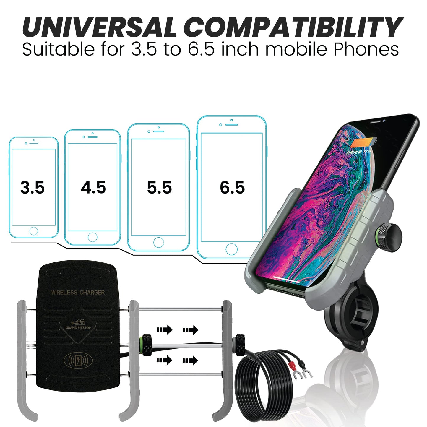 GRAND PITSTOP™ Jaw Grip Mobile Holder – Secure Navigation