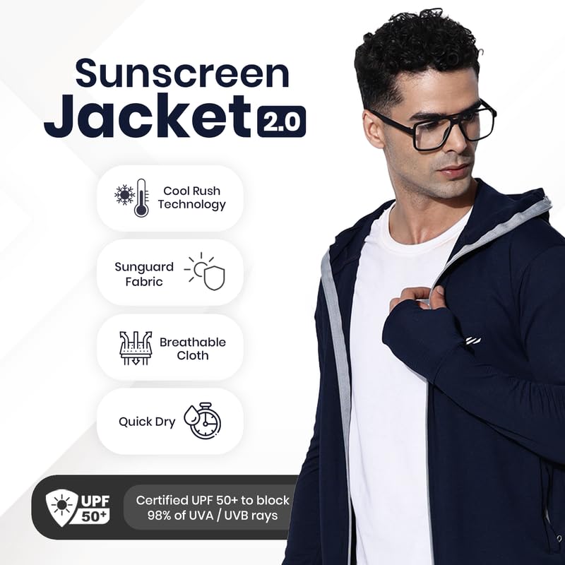 BLUE TYGA™ Sunscreen Jacket 2.0 – Advanced Sun & Pollution Defense