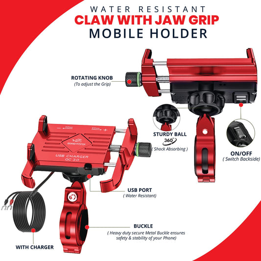 GRAND PITSTOP™ Jaw Grip Mobile Holder – Secure Navigation